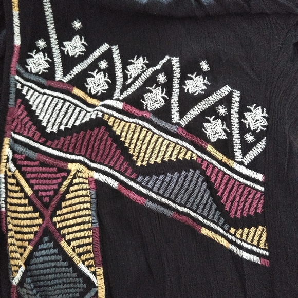 Embroidered Fringe Kimono Jacket - Picture 4 of 5